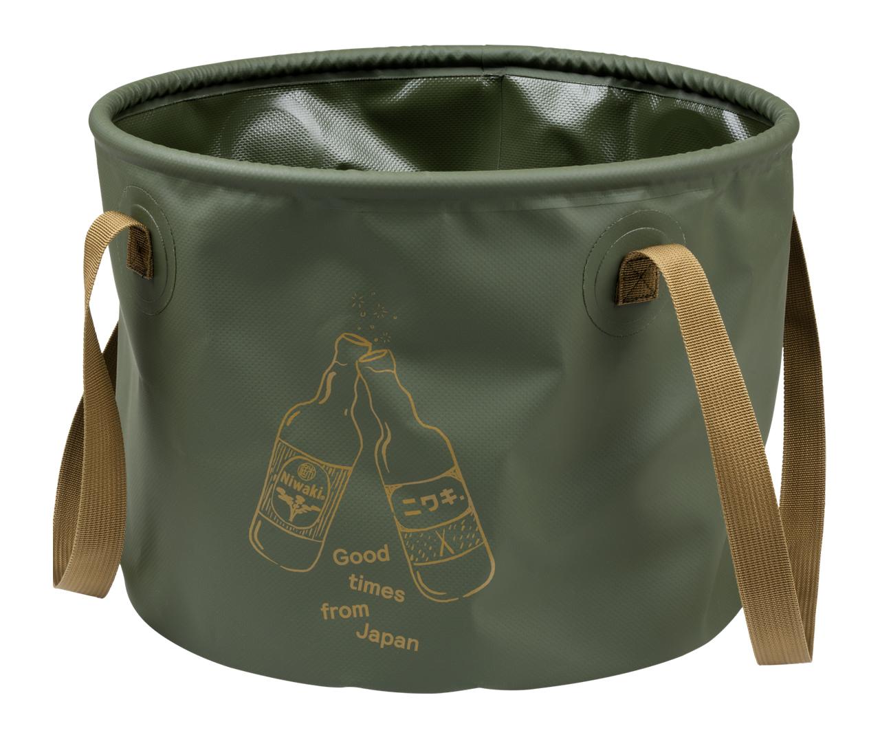 Niwaki Camping Bucket - Faltbarer Camping-Eimer 20 Liter aus wasserdichtem PVC