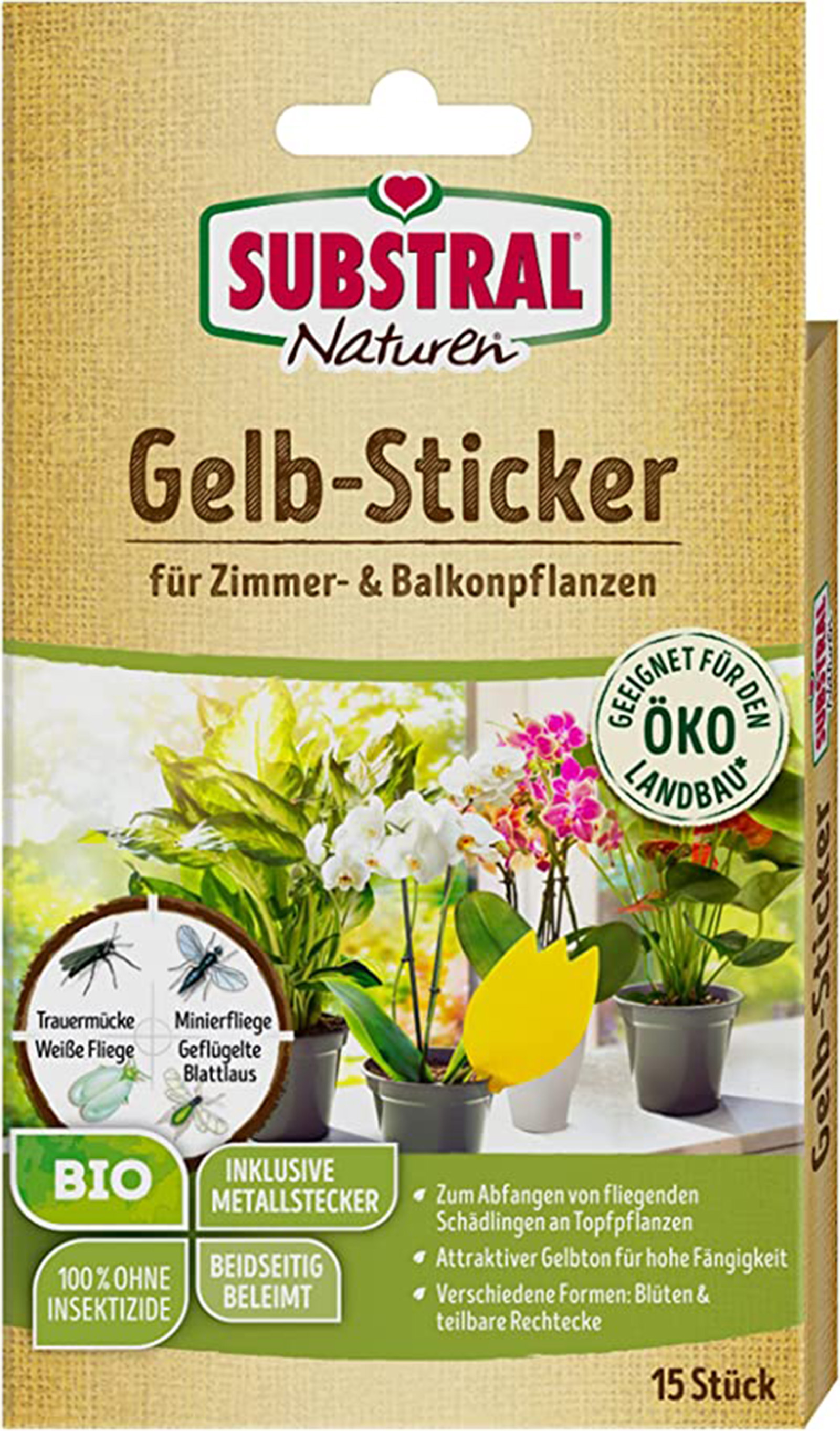 Substral Naturen Gelb-Sticker insektizidfrei