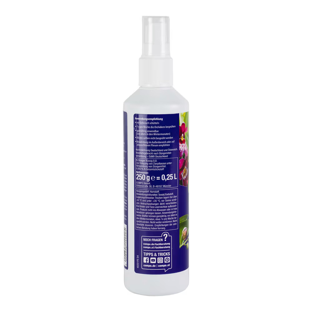 COMPO Blattpflege für Orchideen 250 ml optimale Pflege für Orichdeen