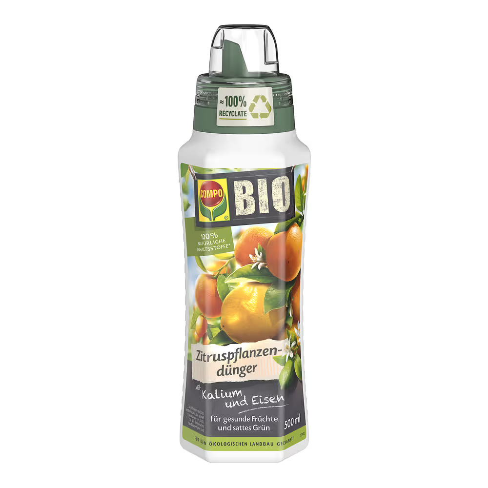 COMPO BIO Zitruspflanzendünger flüssig 500 ml 100 % natürlicher Dünger für Zitrusfrüchte