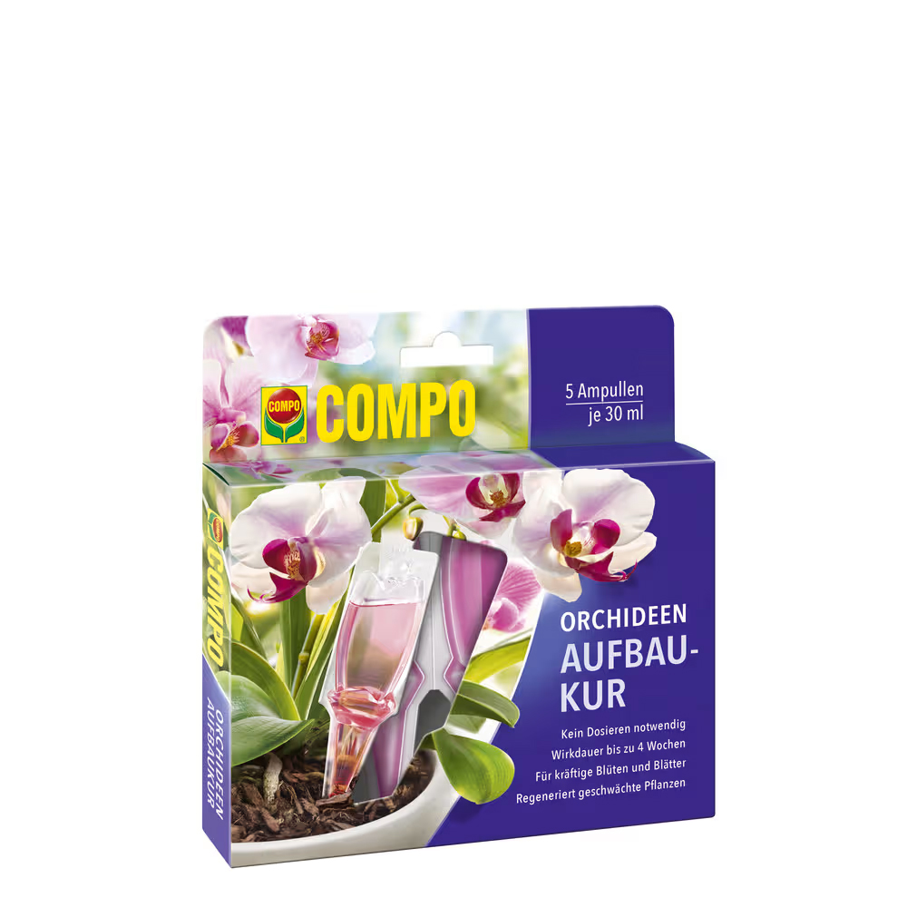 COMPO Orchideen-Aufbaukur 5x30ml Regeneration & Stärkung für geschwächte Orchideen