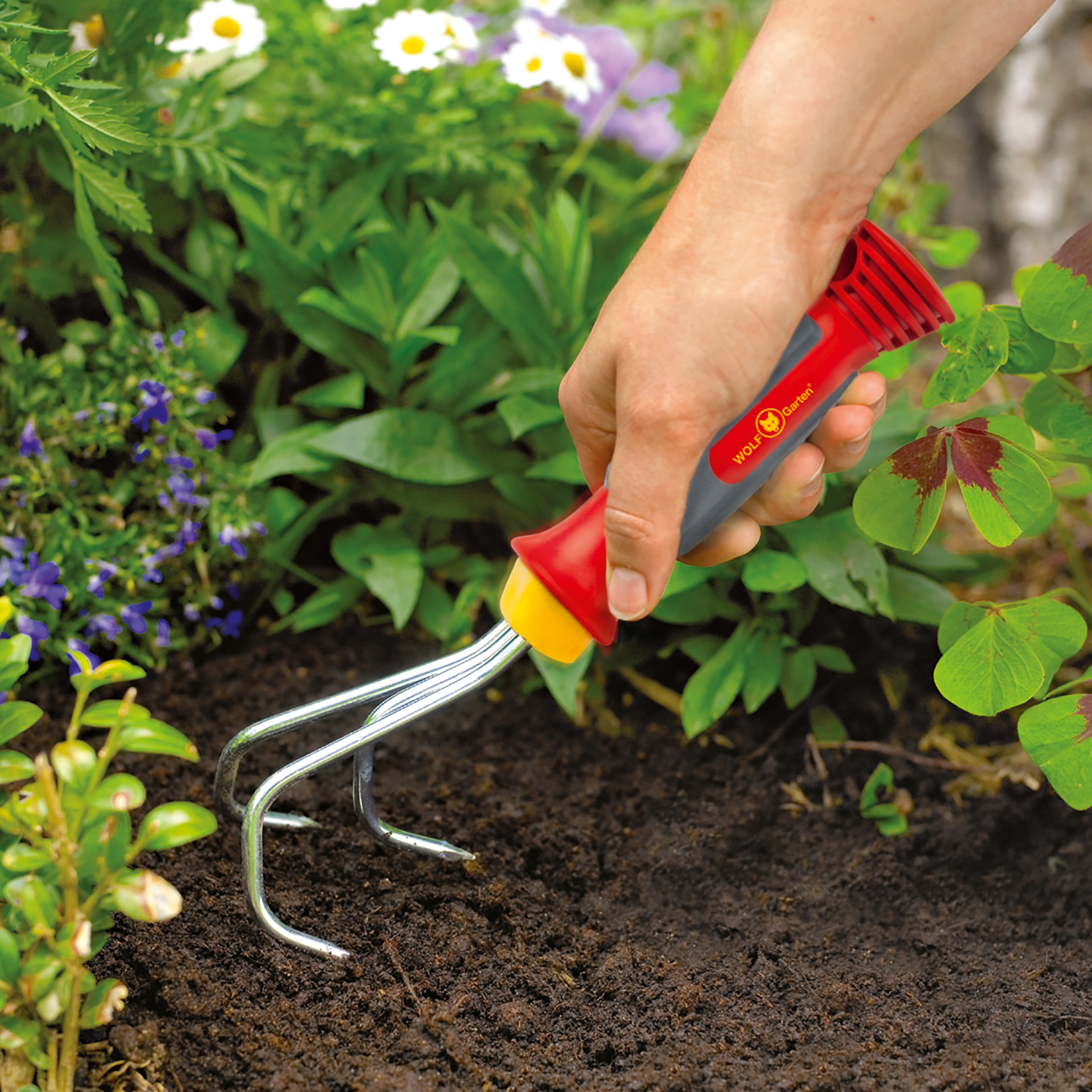 WOLF-Garten KA-2K Handgrubber Gartenkralle zum Lockern & Lüften