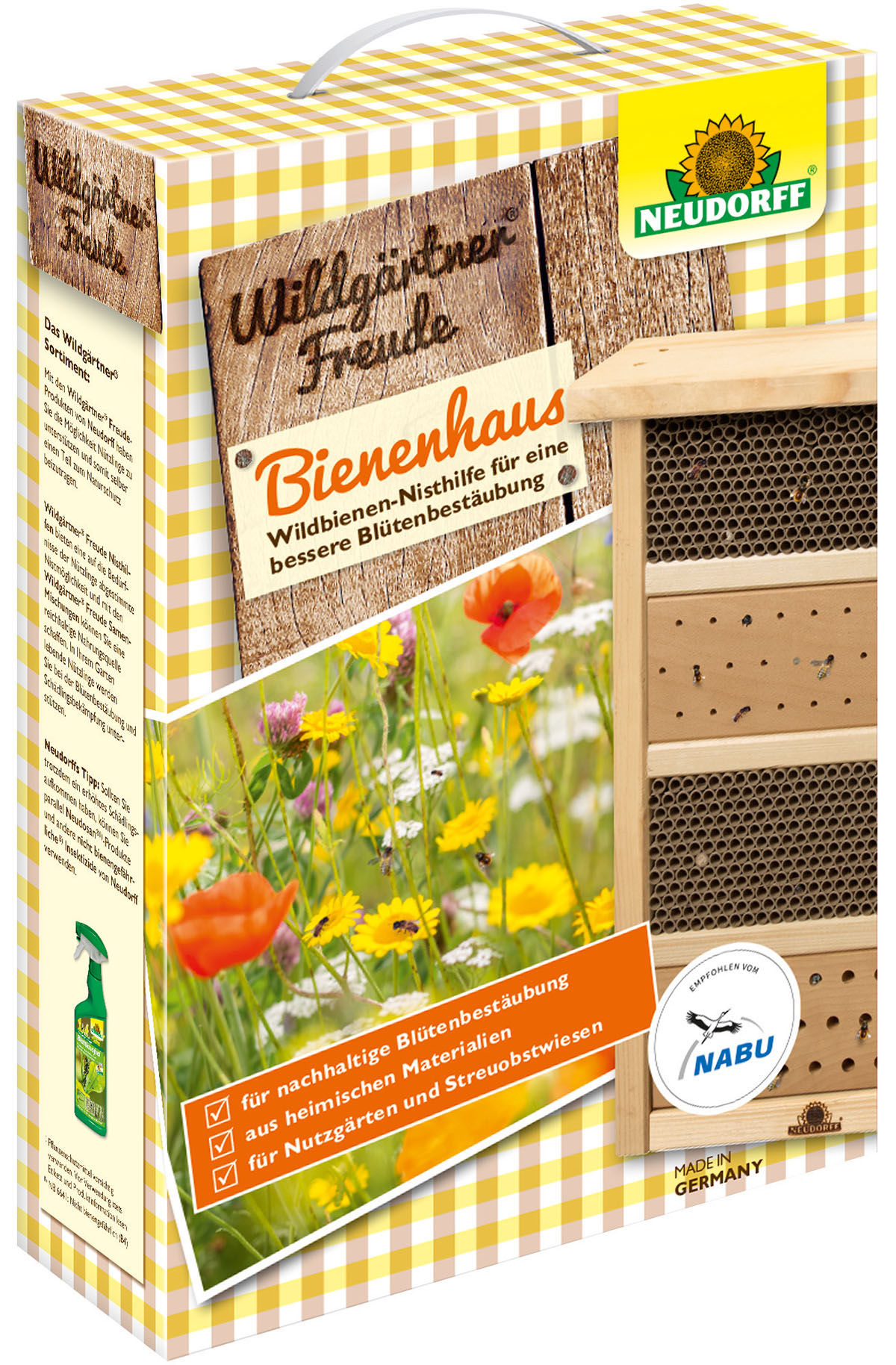 Neudorff WildgärtnerFreude Bienenhaus Nisthilfe für Wildbienen