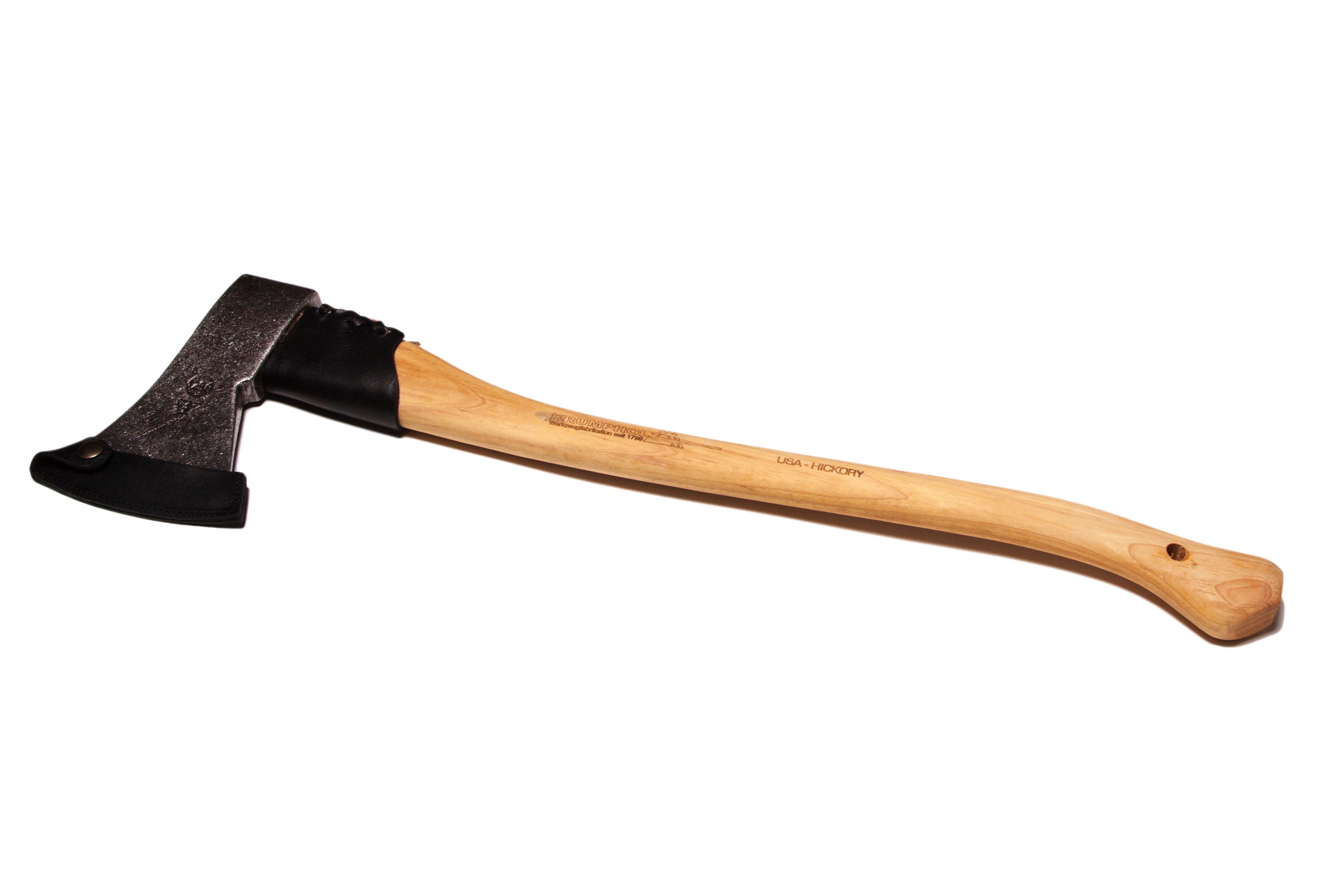 Forstaxt klar lackiert, mit gef. USA-Hickorystiel