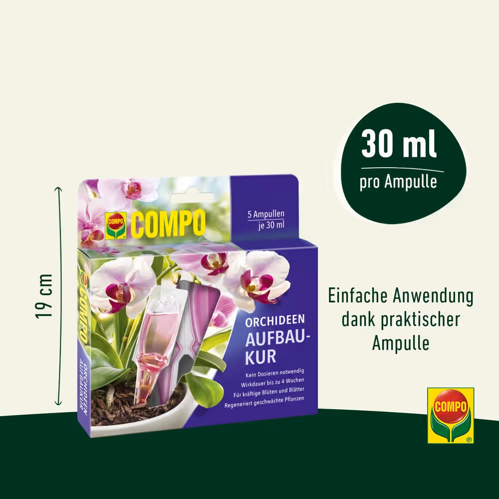 COMPO Orchideen-Aufbaukur 5x30ml Regeneration & Stärkung für geschwächte Orchideen