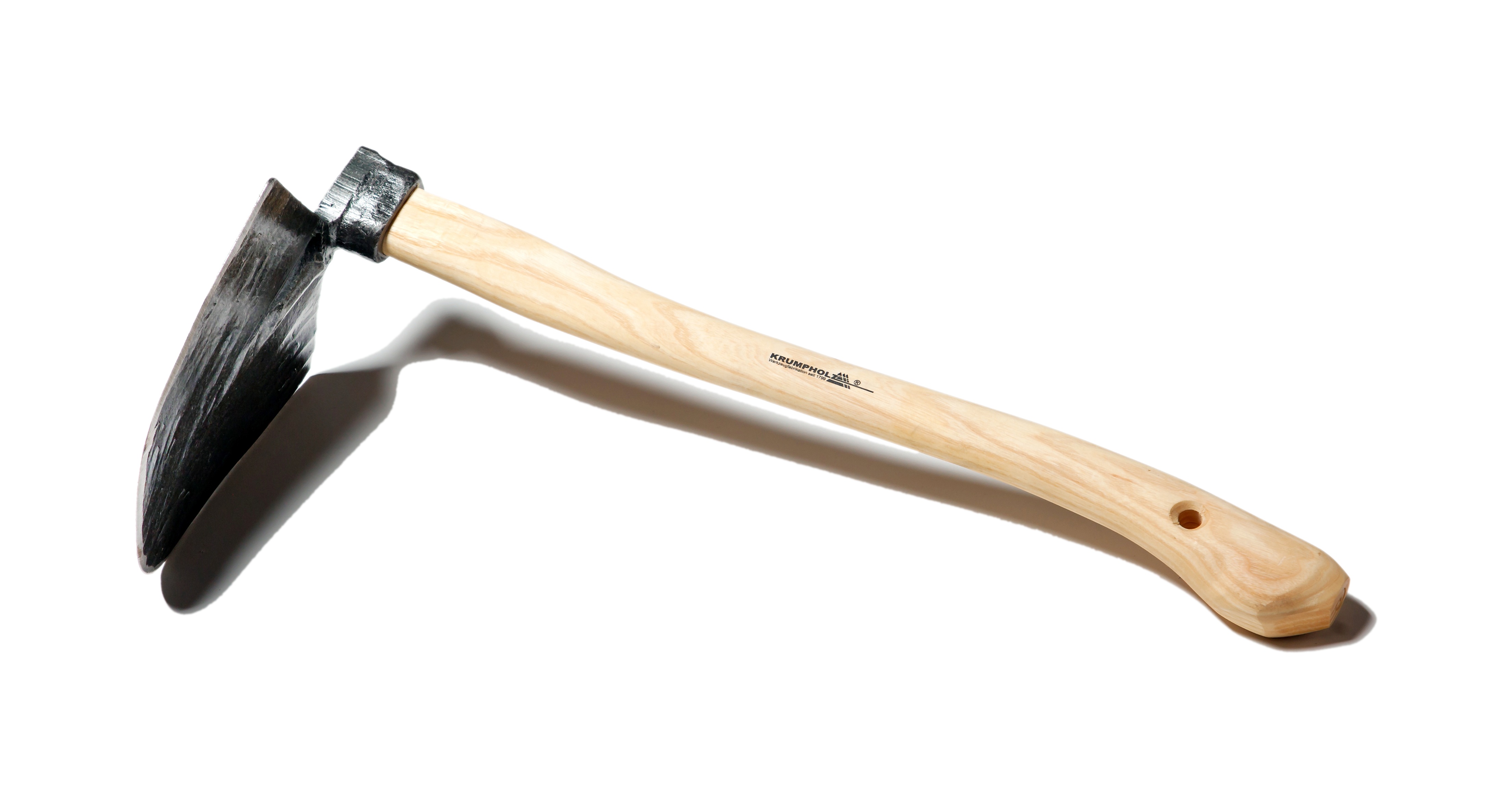 Handhacke, oval, mit Eschen-Kuhfußstiel (55 cm)