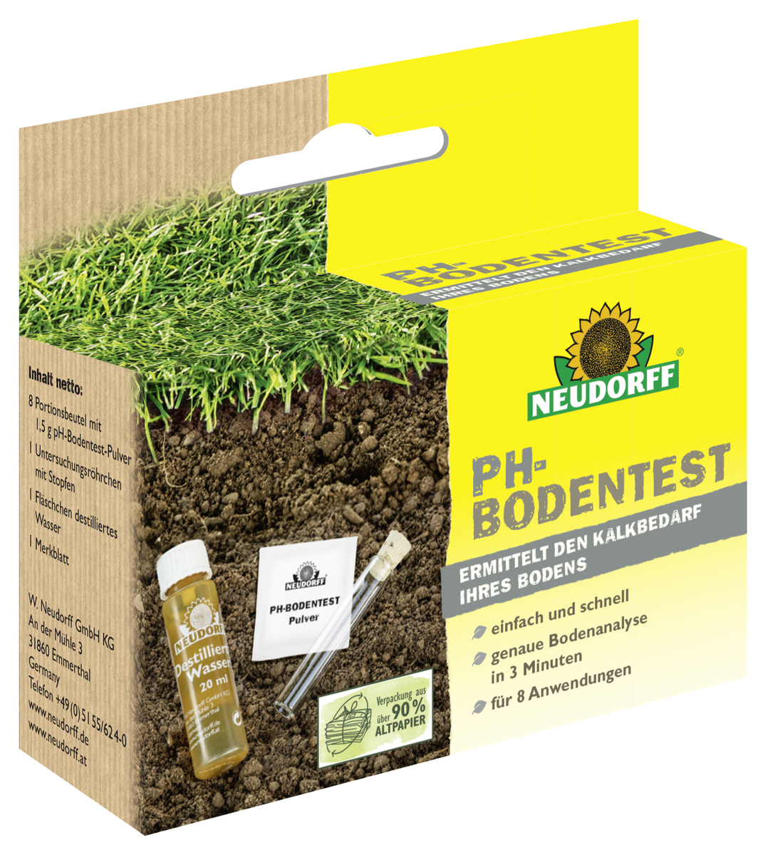 Neudorff ph-Bodentest PH-Wert flüssig messen 8 mal