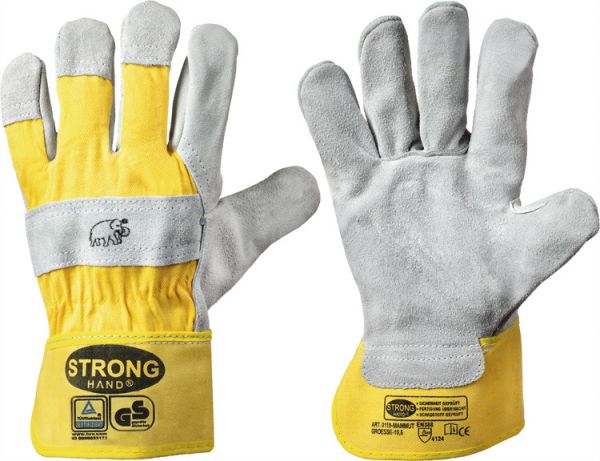 1 Paar Arbeitshandschuhe Rindspaltleder-Handschuh MAMMUT Strong Hand Gr. 8-11