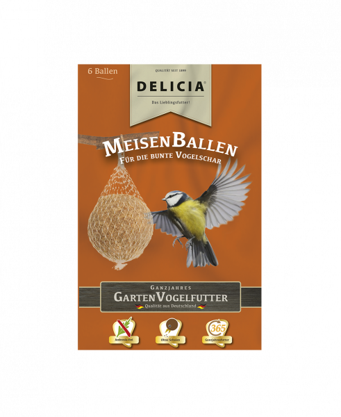 DELICIA MeisenBallen Meisenknödel Winterfutter à 6 Stk.