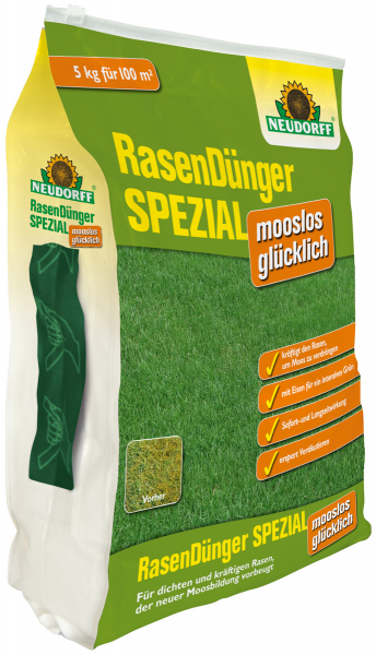 Neudorff RasenDünger SPEZIAL mooslos glücklich 5 kg