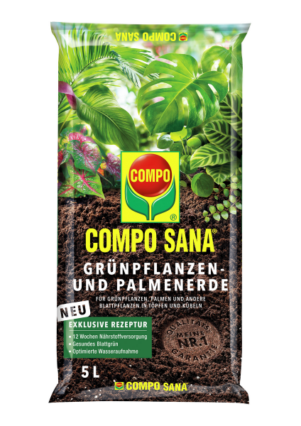 COMPO SANA Grünpflanzen- u. Palmenerde 5l