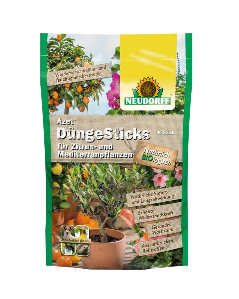 Neudorff Azet DüngeSticks für Zitrus- und Mediterranpflanzen 40 Sticks