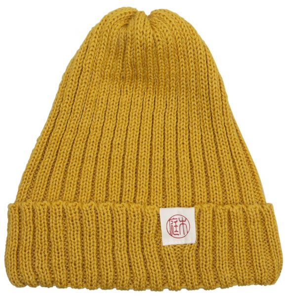 Niwaki Woolly Hat Wollmütze Karashi &amp; Nezumi Einheitsgröße One Size