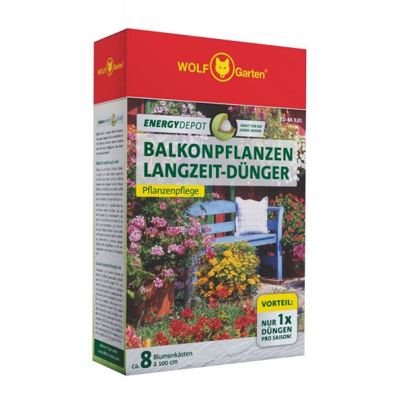 WOLF-Garten ED-BK 0,81kg D/A Energy Depot Balkonpflanzen Langzeitdünger, Pflanzendünger