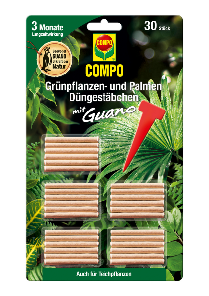 COMPO Sana Grünpflanzen- und Palmenerde 5 L + Grünpflanzen- und Palmendünger, 500 ml