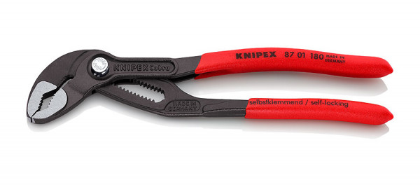 KNIPEX Wasserpumpenzange Cobra mit Druckknopfverstellung Länge 180