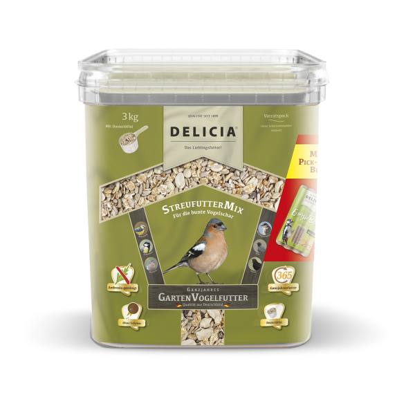 DELICIA StreufutterMix Gartenvogelfutter 3 kg