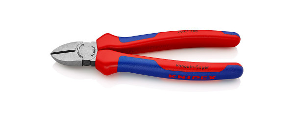 KNIPEX Seitenschneider 70 02 180 poliert mit Facette 180 mm