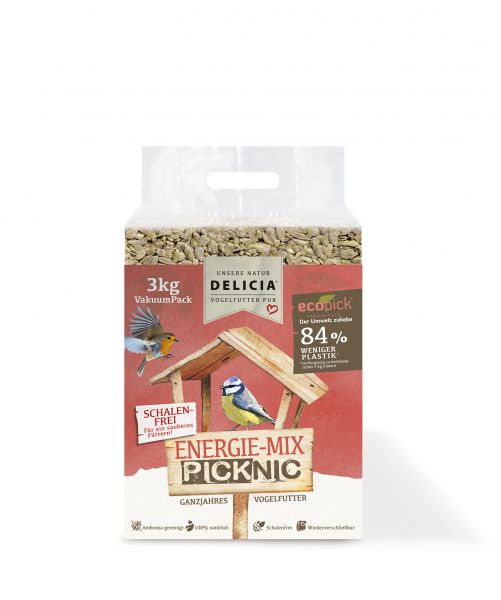 DELICIA EnergiefutterMix Gartenvogelfutter 3 kg