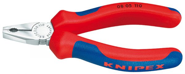KNIPEX 08 05 110 Mini-Kombizange verchromt Länge 110 mm