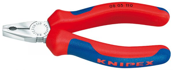 KNIPEX 08 05 110 Mini-Kombizange verchromt Länge 110 mm