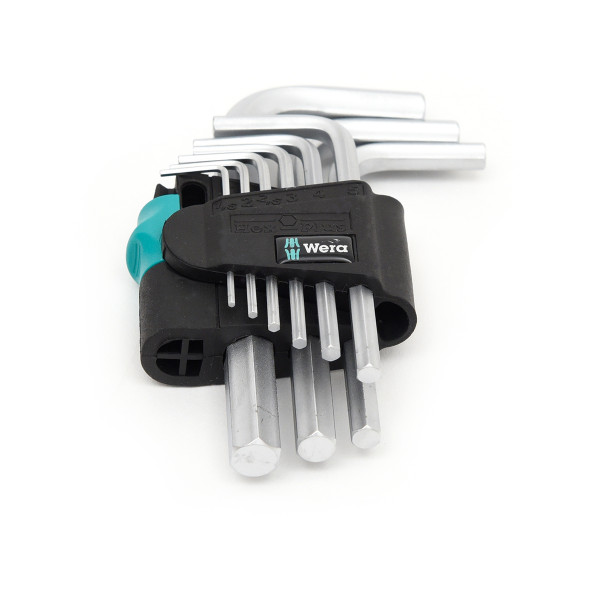 Wera® - 950/9 Hex-Plus 5 Winkelschlüsselsatz 9-teilig Sechskant, verchromt, metrisch